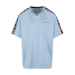 Karl Kani Tricou albastru porumbel / roşu închis / negru / alb