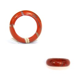 Inel din Jasp Rosu Mineral Natural - Diametru 52 mm - 22-30 x 22-30 x 7-10 mm - 1 Buc