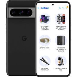 Telefon mobil Google Pixel 8 Pro, 128GB, 12GB RAM, 5G, Dual-SIM, Negru Volcanique