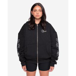 Hanorac oversized de damă Portal - black Mărime: M