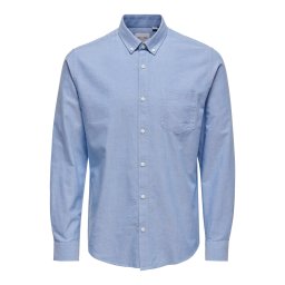 Only & Sons Cămașă 'Alvaro' albastru fumuriu