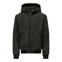 Only & Sons Geacă de iarnă 'ONSBowie' verde închis / negru