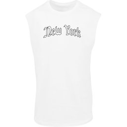 Mister Tee Tricou 'New York' negru / alb