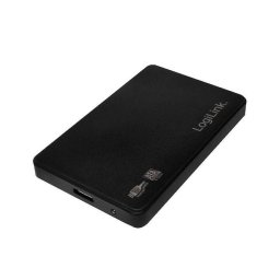 External HardDisk enclosure 2.5 Inch SATA, USB 3.0, 6.35 cm, Black
