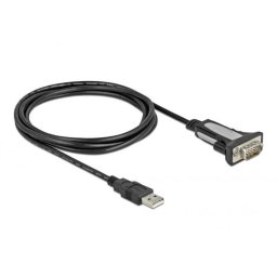 Adaptor USB-A/Serial RS-232, DB9, 3m, Negru