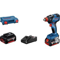 Masina de insurubat GDX 18V-200 Profesional 18V 2x Li-Ion baterie ProCORE18V 4.0Ah L-Case Albastru/Negru