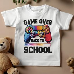 Tricou Personalizat Game Over - Back to School