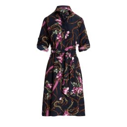RALPH LAUREN Rochie Karalynn-Long Sleeve-Day Dress 200940188001 410 navy