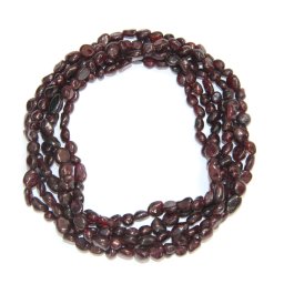 Colier din Granat Natural Neregulat 5-9 x 5-8 mm