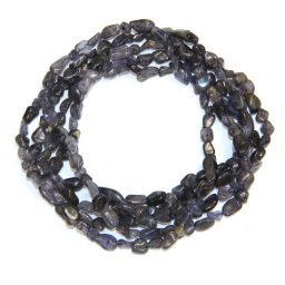 Colier Iolit Natural Neregulat 5-10 x 5-8 mm