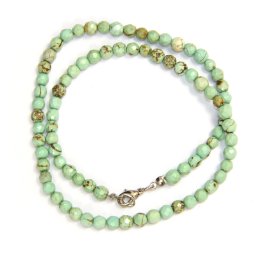 Colier Magnezit Colorat Rotund Fatetat 6x6 mm - Accesorii Metal