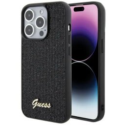 Husa iPhone 15 Pro (6.1) hardcase Disco Metal Script - Black