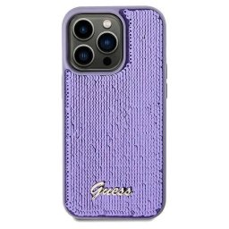 Husa Guess Sequin Script Metal case for iPhone 11 / Xr - purple