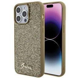 Husa iPhone 15 Pro Max (6.7) hardcase Disco Metal Script - Gold