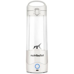 Blender portabil Nutribullet® 0C22300093, capacitate 475 ml, 15 utilizari per incarcare, USB-C, alb