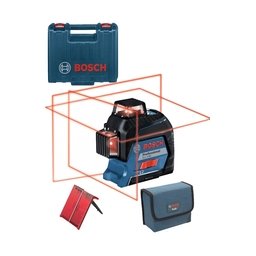 Bosch - GLL 3-80 - Nivela laser cu linii, 30 m, +/-0.2 mm/m, 3 linii laser, fascicul rosu, proiectie 360 grade, valiza plastic