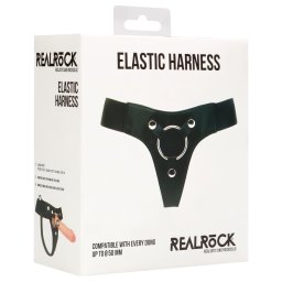 RealRock - chiloți elastici - pentru strap-on - negru