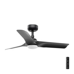 FARO 33825-1TW-LED Ventilator dimabil HEY S LED/10W/230V 2700/3000/4000K negru + telecomandă