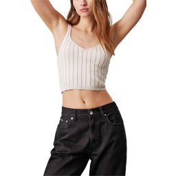 CALVIN KLEIN Top Plated Bralette J20J224302 YBI ivory / pelican