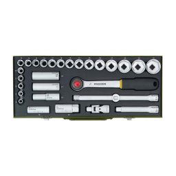 Trusa chei tubulare Proxxon 1/2", 29 buc