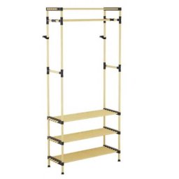 Mobilier interior Raft modular din lemn pt haine si pantofi, 165 cm, Seowood