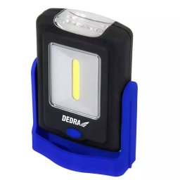 Lanterna 1W COB LED + 3LED, dreptunghiulara cu suport, cu baterii