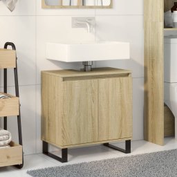 Dulap de baie, stejar sonoma, 58x33x60 cm, lemn prelucrat GartenMobel Dekor