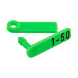 Crotalii pentru miei și iezi, Twintag, verde, 1-50 :: 1-50