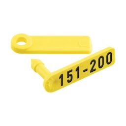 Crotalii pentru miei și iezi, Twintag, galben, 151-200 :: 151-200