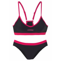 VENICE BEACH Costum de baie două piese roz zmeură / negru