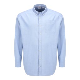 Jack & Jones Plus Cămașă 'Oxford' albastru deschis