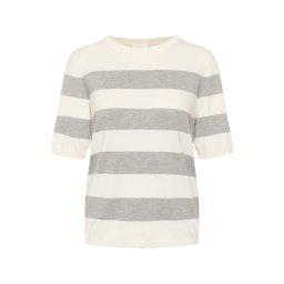 Kaffe Pulover 'KALizza' gri / alb lână