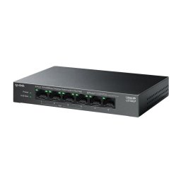 Switch SWITCH TP-LINK 6 porturi 10/100 Mbps, 4-Port PoE carcasa metalica "LS106LP" (timbru verde 2 lei)