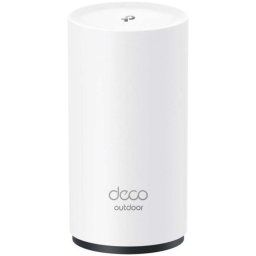 Router Mesh Wireless Deco X50-Outdoor(1-pack), Dual-Band, Wi-Fi 6 , Gigabit, AX3000, de exterior, cu acoperire completa pentru casa, Seamless Roaming, Antivirus, Control Parental si Control Vocal, Alb