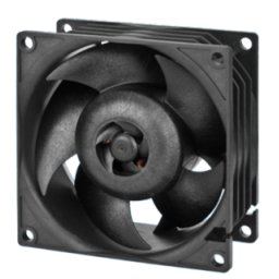 S8038-7K Black PWM, 80 mm, PWM regulated