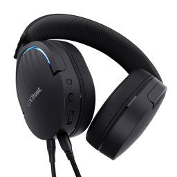 Casti Casti Trust GXT 490P Fayzo cu fir, negru