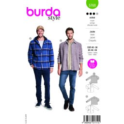 Tipar jacheta pentru barbati, cu guler sau gluga, in doua variante