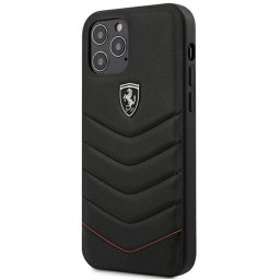 Husa Ferrari Husa Off Track Quilted iPhone 12 Pro Max Negru