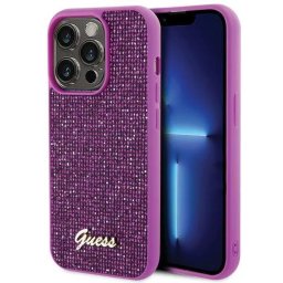 Husa iPhone 15 Pro (6.1) hardcase Disco Metal Script - Fuchsia