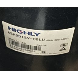 Compresor AC 18000 BTU Highly ASH201SV-C8LU