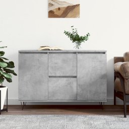 Servanta, gri beton, 104x35x70 cm, lemn prelucrat GartenMobel Dekor