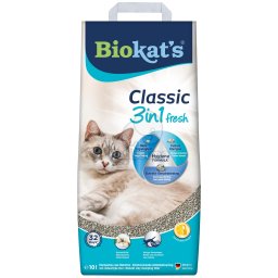 Biokat's Classic Fresh 3in1 Cotton Blossom Nisip pisici 2 x 10 l