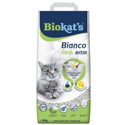 Nisip pisici Biokat's Bianco Fresh Extra carbon activ 2 x 8 kg