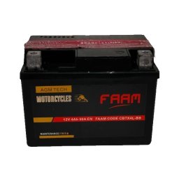 Baterie moto Faam AGM 4Ah, 114x71x86