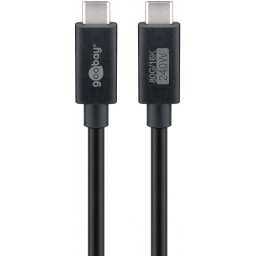 Cablu USB4 type C 16K60Hz/4K120Hz 240W/80Gbit/s 1.2m, Goobay G74376