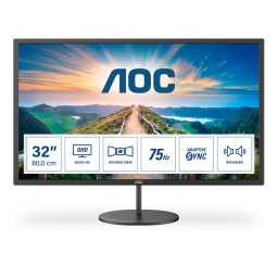 Monitor LED Q32V4, 31.5inch, 2560x1440, 4ms, Black