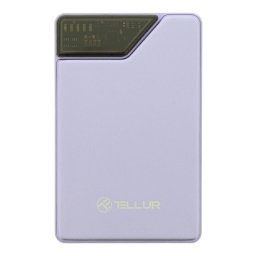 Baterie externa TLL158441 10000mAh, USB-C + Lightning cabluri incorporate, QC3.0, PD, mov