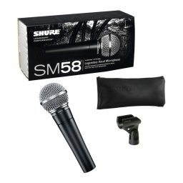 Microfon profesional Shure SM-58 cardiod dinamic cu cablu inclus