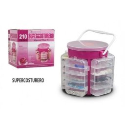 Trusa de cusut si croitorie portabila cu 210 piese,SuperCosturero