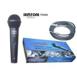 Microfon profesional cu fir vocal Semtoni PG28A de tip cardioid dinamic